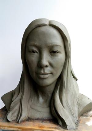 Retrato escultórico de Gao Wei